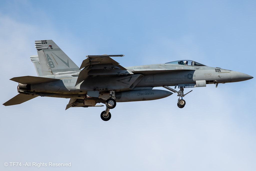 F/A-18 Super Hornet in volo